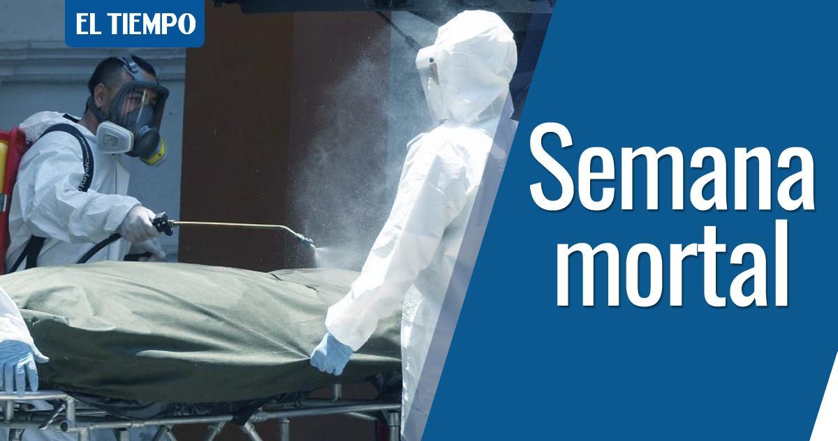 ELTIEMPO's tweet image. En tan solo una semana se registraron más de 3.400 muertes por covid.19 en el país. La semana pasada ha sido la más mortal desde que inició la pandemia. Le contamos ➡️ bit.ly/3bCBe4u