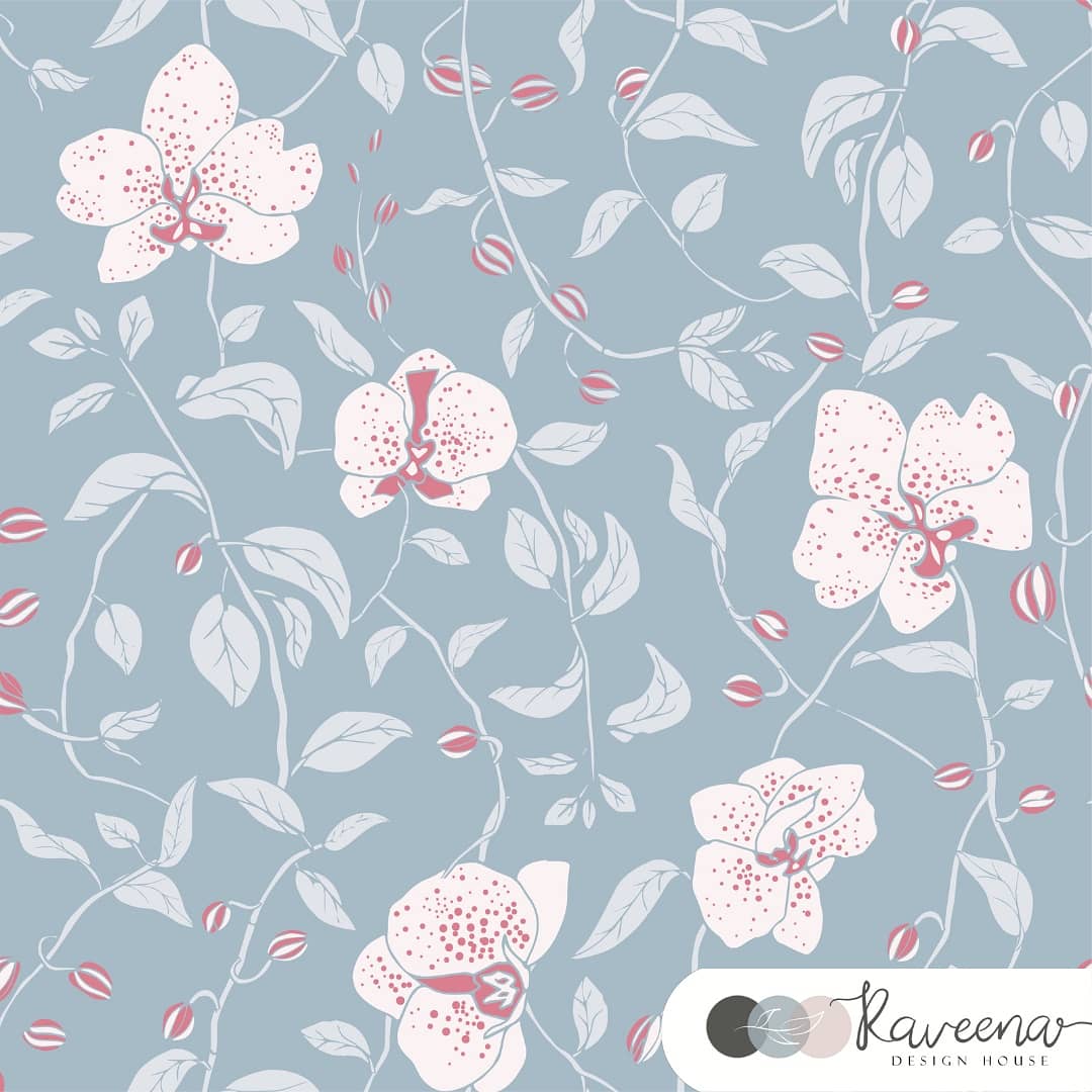 RaveenaBaskaran's tweet photo. #orchidflower #orchidillustration #orchidpattern #orchidpatterndesign #orchidrepeats #patternlove #patternobserver #patterncurator #surfacepatterndesigns #surfacepatterns #surfacepatterndesignstudio #raveenadesignhouse #rotaryprinting #digitalart #digitalprinting https://t.co/IVPgYhdbZG