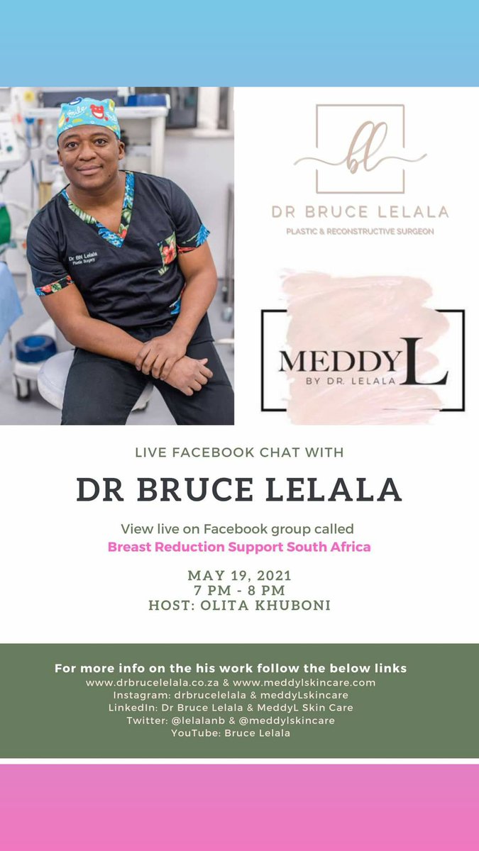 BRSupportSA's tweet photo. Will be live on our Facebook Page 
@Breast Reduction Support South Africa https://t.co/QGHBq7s5KL