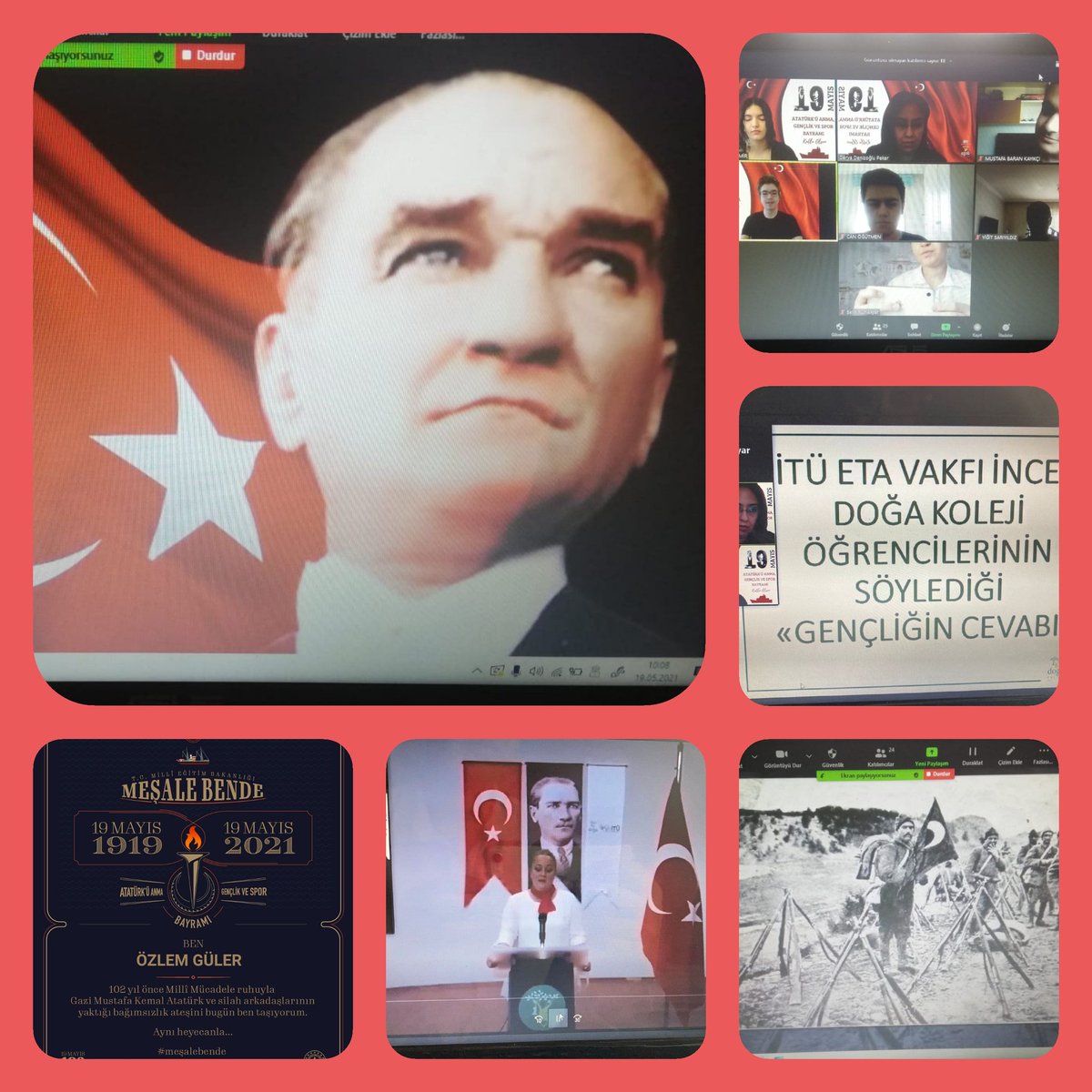 'Öğretmenler! Cumhuriyet sizden düşünceleri hür, vicdanı hür, irfanı hür nesiller ister. ' Mustafa Kemal Atatürk 
19 Mayıs Atatürk'ü Anma, Gençlik ve Spor Bayramımız kutlu olsun 🇹🇷
<a href="/KvancBarlas/">Kıvanç Barlas 🇹🇷</a> <a href="/AliRizaLule/">Ali Rıza Lüle</a> <a href="/serozeren/">Serhat Özeren</a> <a href="/DogaOkullari/">Doğa Koleji</a> <a href="/incekdogakolej1/">incekdogakoleji</a>