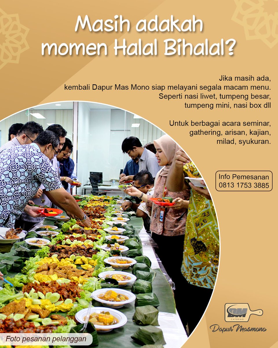 Momen kebersamaan bersama keluarga jadi lebih cair dengan hidangan nasi liwet nya Dapur Mas Mono