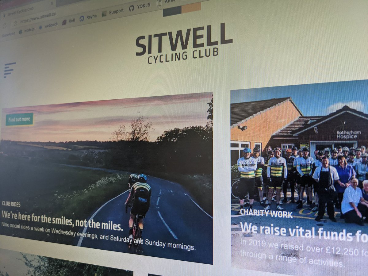 sitwellcc's tweet image. You may have noticed we've got a new website. If you haven't, go and check it out. 👍🏻

sitwell.cc

Big thanks to @colouringcode for the design and build.

There's still a few things to add, but we're very happy with it. 

👊🏻💚💛

#Cycling
#Club
#Rotherham
#SitwellCC