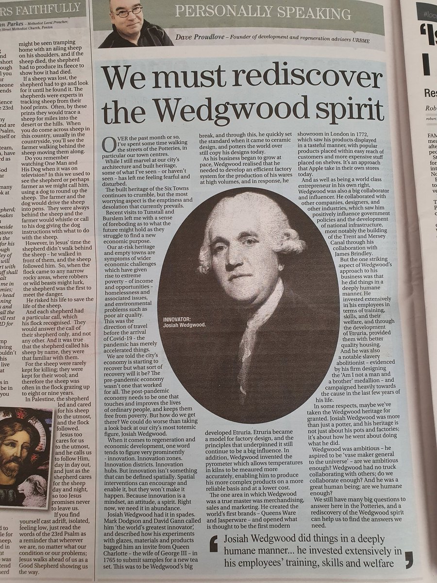 Rediscovering the #Wedgwood spirit will help us to answer the big questions here in #ThePotteries Some are on to it @ourburslem @potslunarsoc