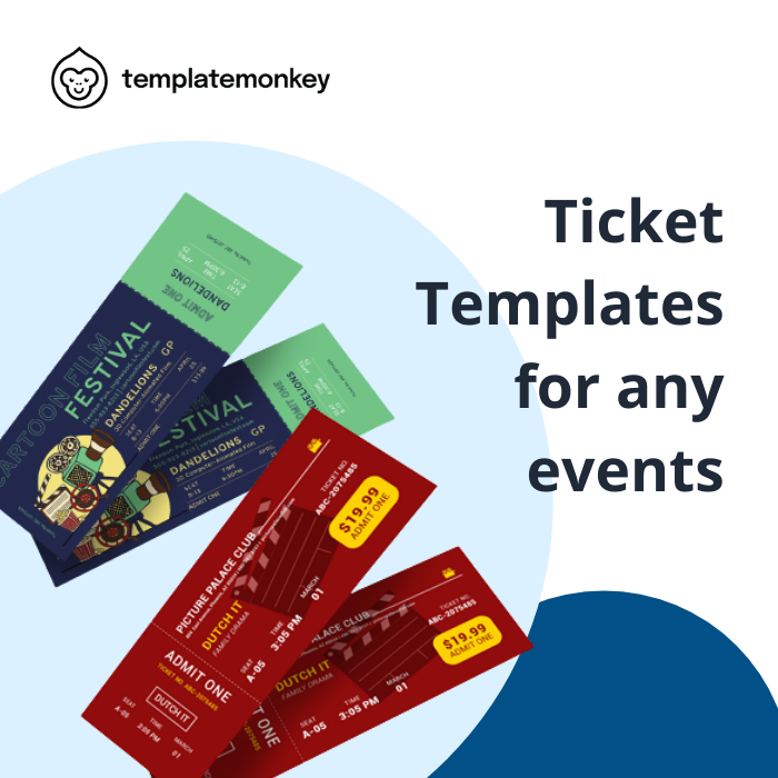 Template_Monkey's tweet image. Make your tickets for your events more creative by using our professionally-made ticket templates. Check out templatemonkey.com/browse/ticket now! #templatemonkey #tickettemplates #templates