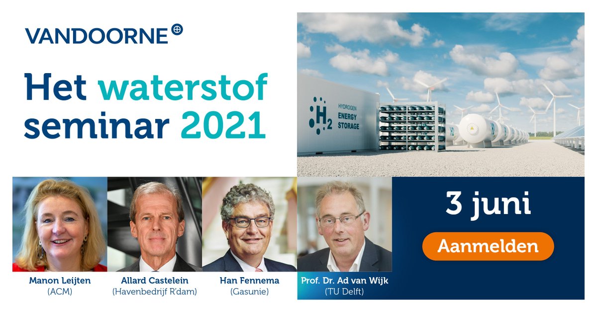 Alles weten over de infrastructuur voor waterstof en wat de kansen en uitdagingen zijn voor de Nederlandse industrie?
Laat u op 3 juni inspireren door dé experts op dit gebied:

Aanmelden:
hubs.ly/H0NDRYZ0