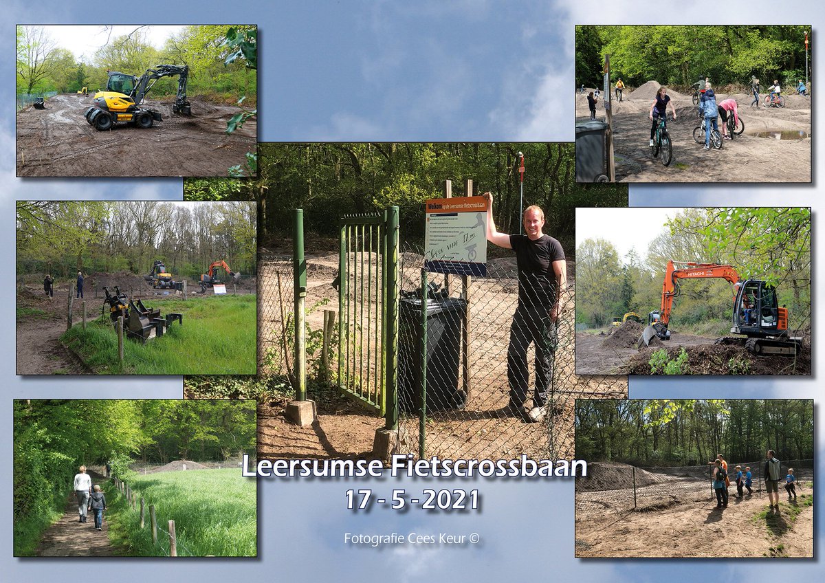 KeurM's tweet photo. Vrijwilligers hard aan het werk voor de kinderfietscrossbaan Leersum.

Kinderen lekker samen gezond spelen bedankt. https://t.co/B43ob7WSuw