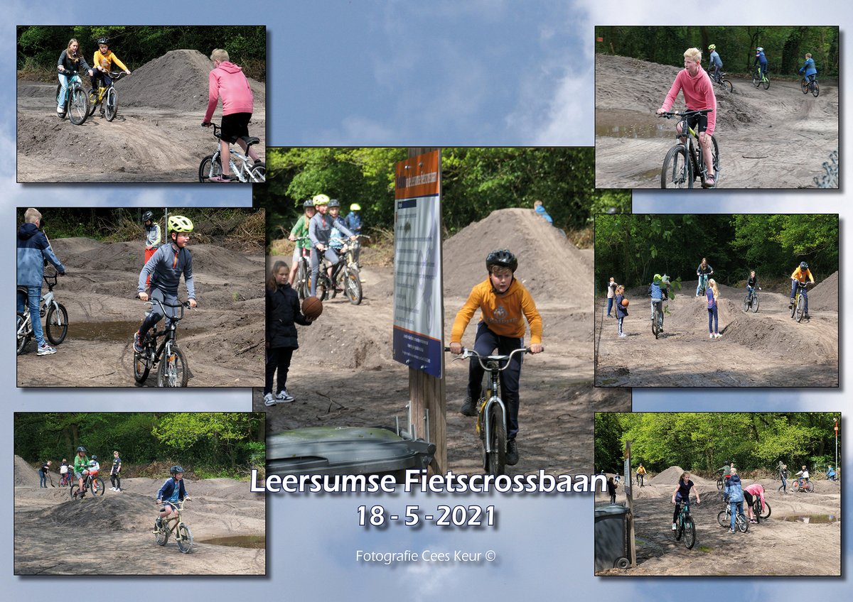 Vrijwilligers hard aan het werk voor de kinderfietscrossbaan Leersum.

Kinderen lekker samen gezond spelen bedankt.