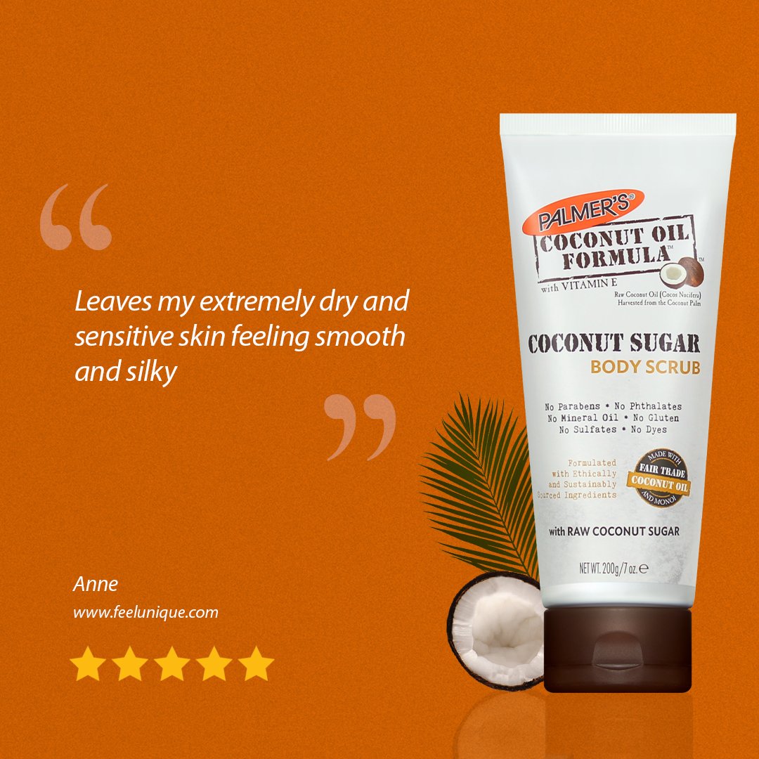 PalmersUK's tweet photo. Our Coconut Oil Formula Body Scrub 🥰🥥🌴
Have you tried it yet?
@feelunique #bodyscrub #scrub #coconutoil #coconut #palmers #thenatureofyou #skincare #coconutoilformula https://t.co/Kz9aZrOgUM