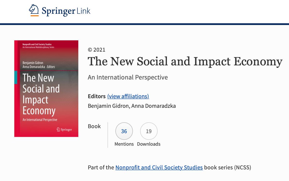 #WednesdayWisdom A great read for  #socialenterpreneurs the interesting new springer.com/gb/book/978303…