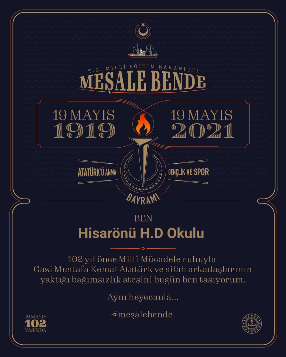 Milli mücadele 102 yaşında 🇹🇷 #meşalebende
<a href="/zuleyhaaldogan/">Züleyha Aldoğan</a>
<a href="/MarmarisMem/">Marmaris İlçe Millî Eğitim Müdürlüğü</a>
@MuglaMem