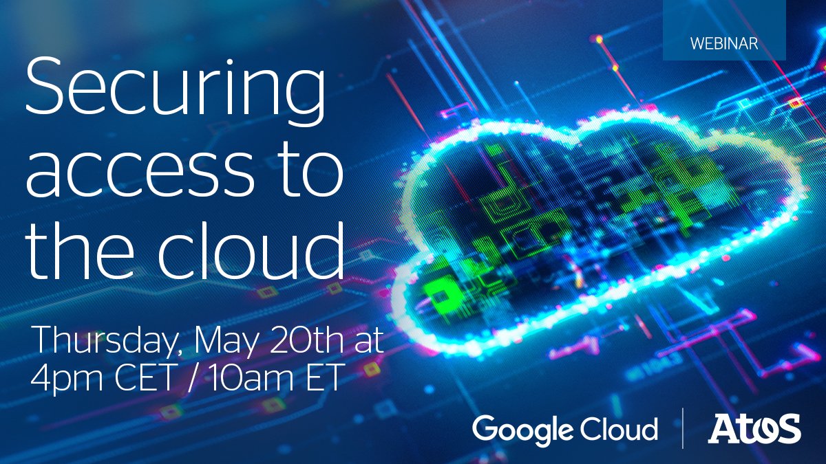 Ang_Alli's tweet photo. [#Webinar] 📅 Don't miss tomorrow the webinar on "Securing your access to the Cloud with #Evidian Identity as-a-Service on #GCP" !
✅ Join @Atos &amp; @googlecloud 
✅ Register here: https://t.co/KyoMcOuwnY
#IDaaS #AccessManagement #CloudSecurity https://t.co/XwTO7DDbRu