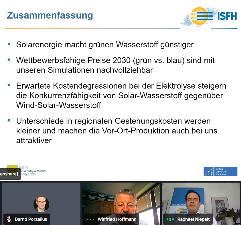 empowersource's tweet photo. Spannender Vortrag von Dr. Raphael Niepelt/@raph8203 vom #ISFH auf dem #PVSymposium. #Wasserstoff wird 2030 wettbewerbsfähig. Welchen Sprung die #Batteriespeicher bis dahin hingelegt haben, kann man nur raten. https://t.co/Tg898x25gX
