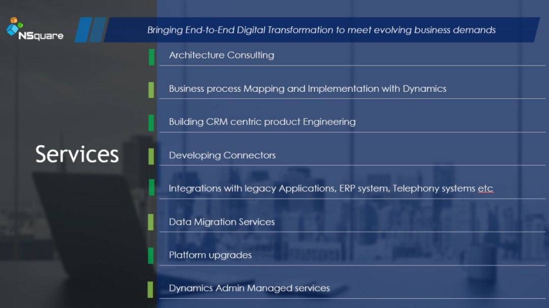 NXperts's tweet image. #DigitalTransformation for evolving business demands. #nsquarexperts end-to-end #dynamics #implementation  expertise lets you take charge of all the business vitals. Make the best of it with our #crm #addons #solutions 
Get in touch: nsquarexperts.com