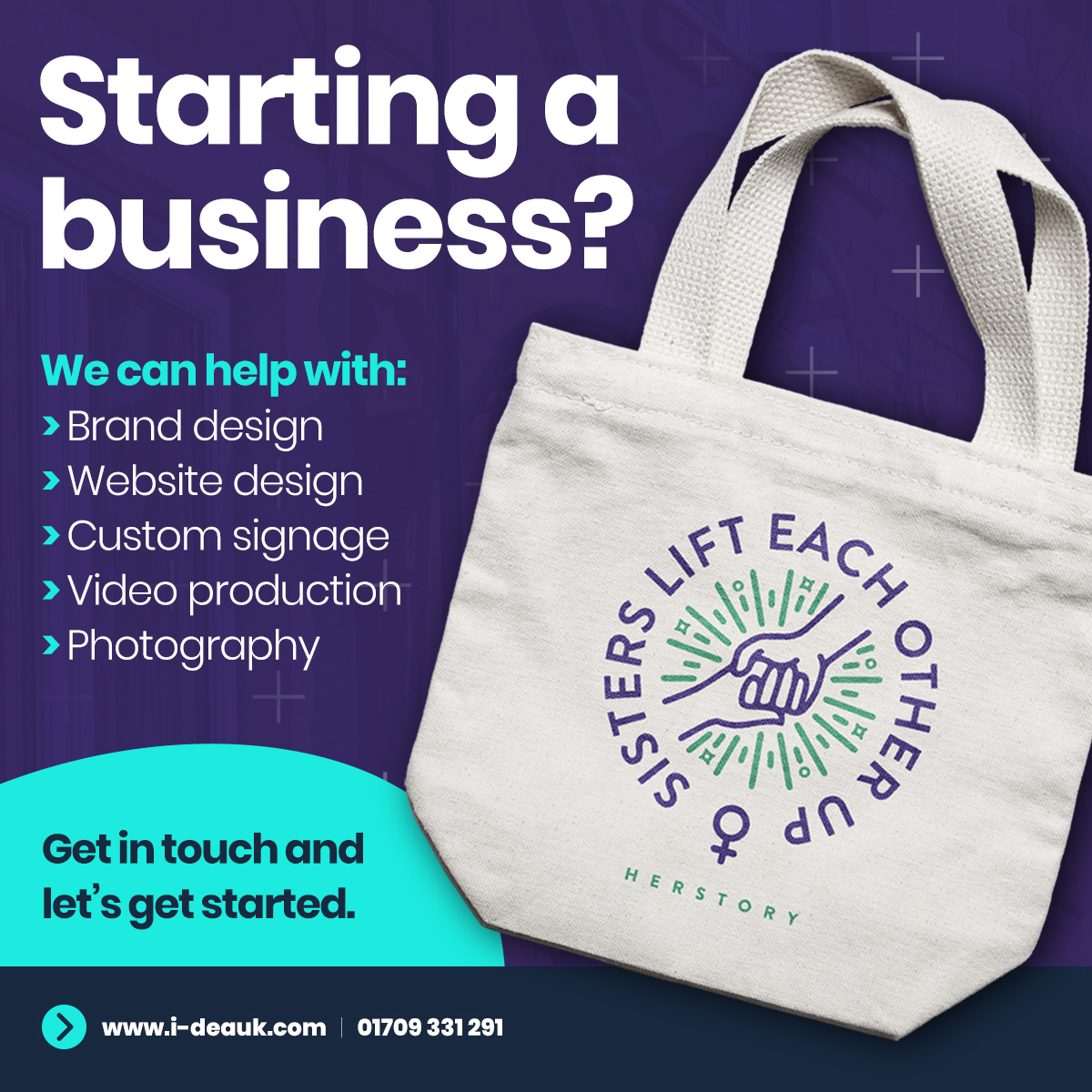Starting a new business? Need help creating your brand and website? 

We build solid foundations for new businesses through the use of creative design. Get in contact with us today.

i-deauk.com

#logodesign #webdesign #photography #videography #signage #ideadesign