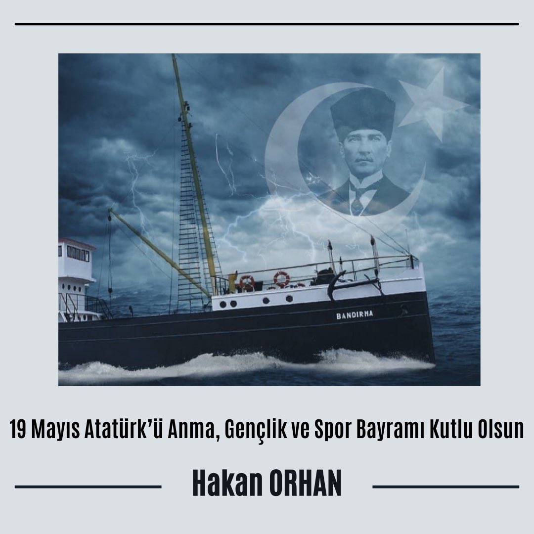 Bugün #19Mayıs🇹🇷

Bugün; milli mücadele ateşinin yakıldığı gün.

19 Mayıs Atatürk’ü Anma Gençlik ve Spor Bayramımız kutlu olsun.🇹🇷💐