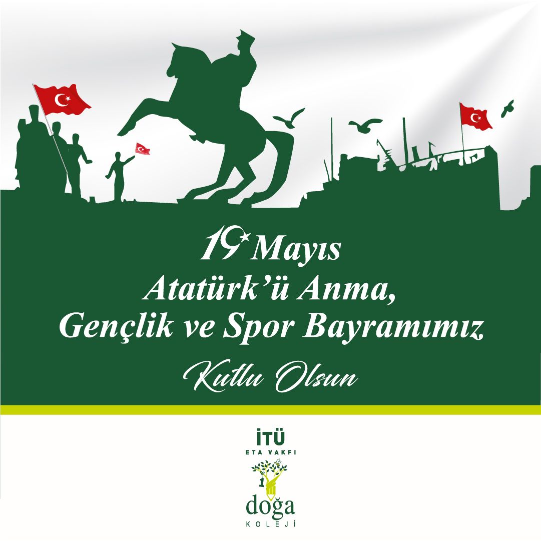 19 Mayıs Atatürk'ü Anma, Gençlik ve Spor Bayramımızı kutluyor, Gazi Mustafa Kemal Atatürk başta olmak üzere Kurtuluş Savaşımızın bütün kahramanlarını saygıyla anıyoruz. 🇹🇷 #19Mayıs1919 #Atamİzindeyiz