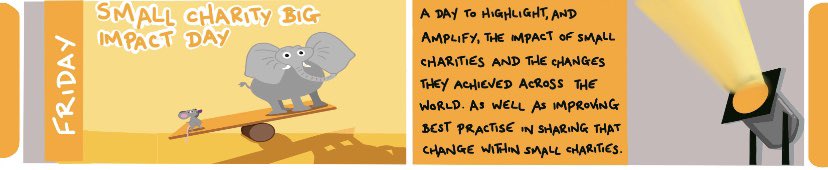 We’ll be sending out a ‘call to action’ for small charities soon! We want you to flood 🌊 social media on Friday 18th June 💪 All you’ll need to do is a produce a super short video or post telling the world about your impact 🗣
More to come 😁 @socialvalueuk @SCWeek2021