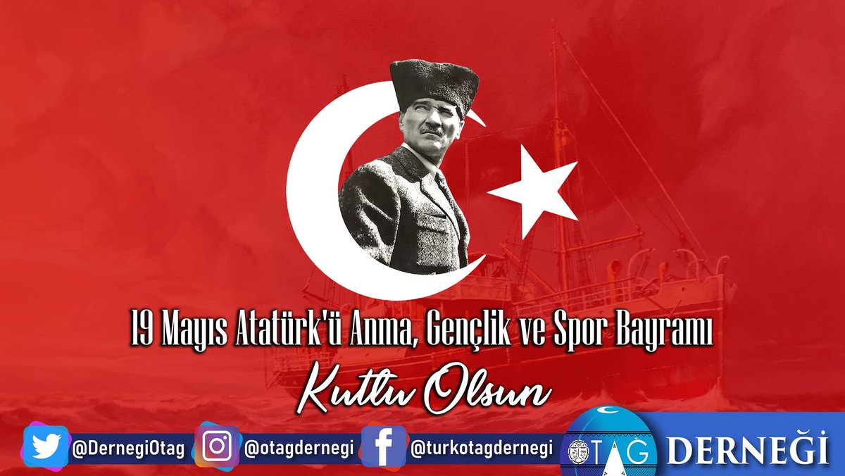 DernegiOtag's tweet photo. 19 Mayıs Atatürk’ü Anma Gençlik ve Spor Bayramımız Kutlu Olsun.
1918 Mondros Mütarekesinden sonra ülkemizin birçok bölgesi düşman işgaline uğramış vaziyetteyken, halk büyük bir direniş içine girmiş ve tam o sırada Mustafa Kemal Paşa 9.Ordu Müfettişi olarak Samsun’a gönderilmişti. https://t.co/8NxnOIZCaO