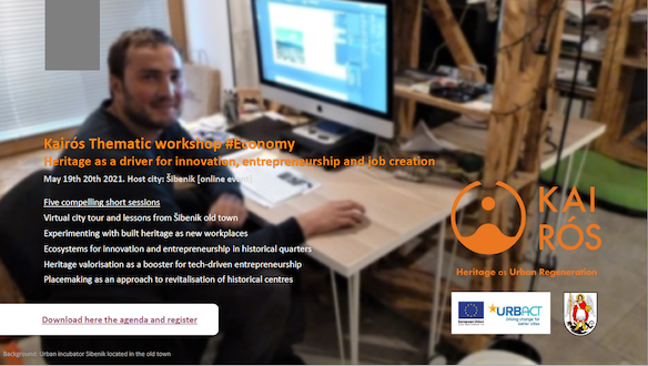 KAIROS_URBACT's tweet photo. Kicking off our second thematic workshop dealing with with #heritage as a driver for innovation, entrepreneurship and job creation hosted by our partner city of Sibenik in Croatia. 

We look forward to fruitful exchanges today and tomorrow! 

#kairosurbact https://t.co/T2FIlBJnG6