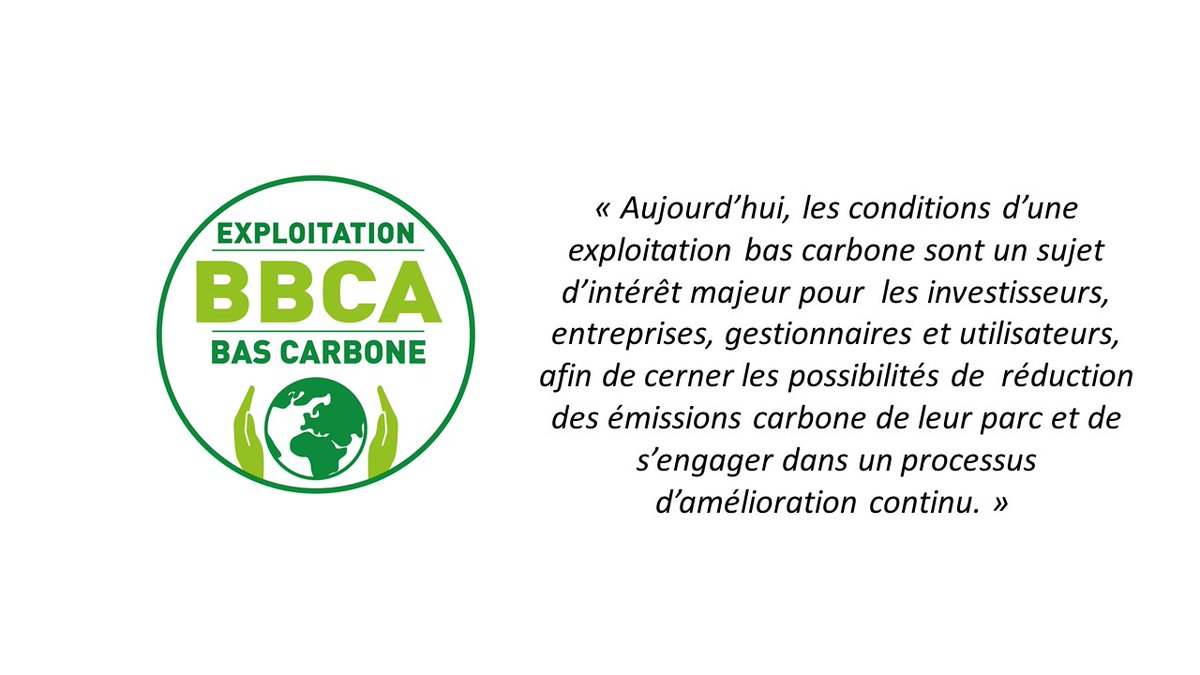 Nouveau défi pour <a href="/BBCA_asso/">BBCA Asso</a> : bientôt un nouveau label #exploitationbascarbone exemplaire : bonnes pratiques, objectifs à atteindre. Merci à nos mécènes <a href="/Gecina/">Gecina</a> @nexity avec <a href="/Sinteo/">SINTEO</a> <a href="/arteliagroup/">Artelia</a> #Pougetconsultants #manexi <a href="/ELAN_France/">ELAN</a>  urlz.fr/fGyR