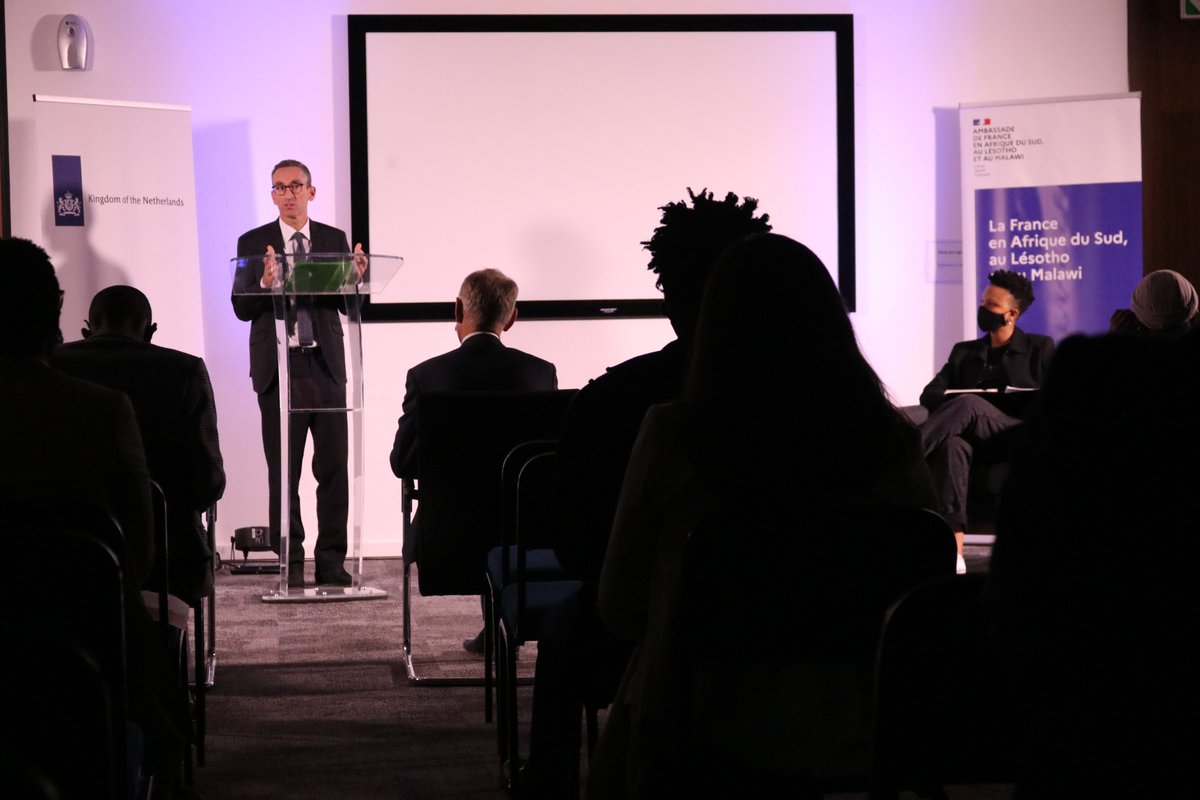 FrenchEmbassyZA's tweet photo. Yesterday, 🇫🇷 Ambassador @lechevallierAS &amp;  Ambassador Han Peters introduced the discussion on Sexual Harrassment in the Workplace at @Mazars_SA! Thanks to @TinaRedman1 from Easy Training for the insightful presentation! @NLinSouthAfrica 

WATCH ➡️ https://t.co/jewpM6wKco https://t.co/8nI813sIWj