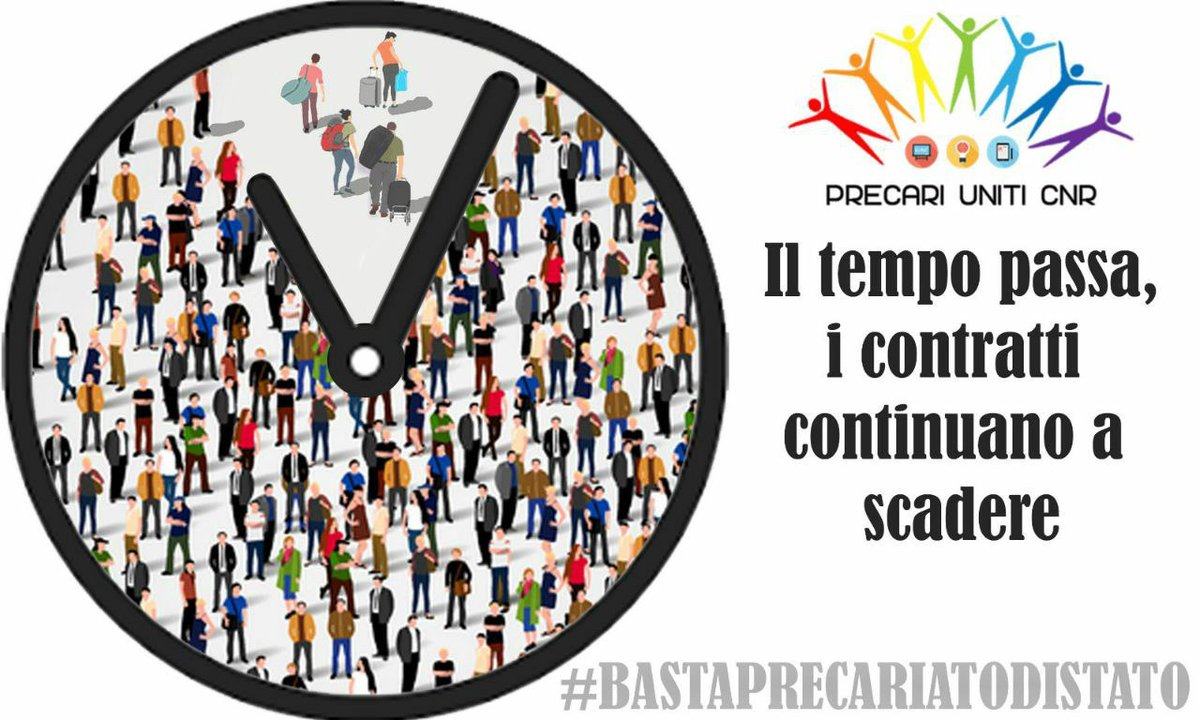 PrecariUnitiCNR's tweet photo. @materiashub @CNRsocial_ @MC_Carro #19maggio Il #personale #precario della #ricercapubblica attende ancora un #segnale dalla #Presidente @MC_Carro. Il #CNR non deve perdere altro capitale umano: urge una #svolta al #processo di #stabilizzazione per garantire un #futuro agli aventi #diritto. #bastaprecariatodistato https://t.co/7Lx4AWpfHF