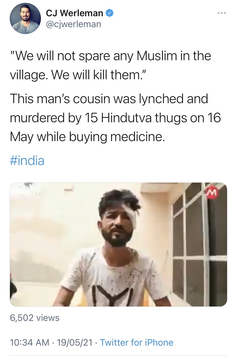 Rashidsinghal's tweet photo. Thank you very much @cjwerleman for tweeting for Asif Bhai in front of the whole world, please join this hashtag to get justice for Asif Bhai.

#आसिफ_को_इंसाफ_��ो https://t.co/GTBh70Iwyz