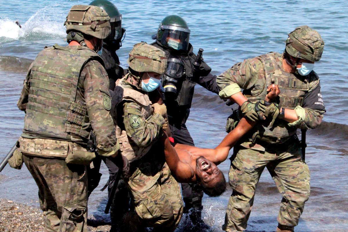 Fervabi's tweet photo. Que no te engañen. El problema no es Ghali, el líder del Polisario. Esa es la excusa. Lo que está pasando en Ceuta tiene otras causas (abro hilo) 👇 https://t.co/ontoS9ZHbz