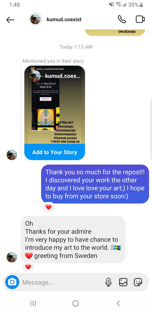 ChrisDotOrg's tweet photo. @TaconeneG the first pic us my post
2nd pic is BOSSLOGIC seeing my post 3rd pic is KUMUDSFREQS reposting my post on her IG then 4th pic is me DMing with KUMUDS https://t.co/gOND6U7Wrc