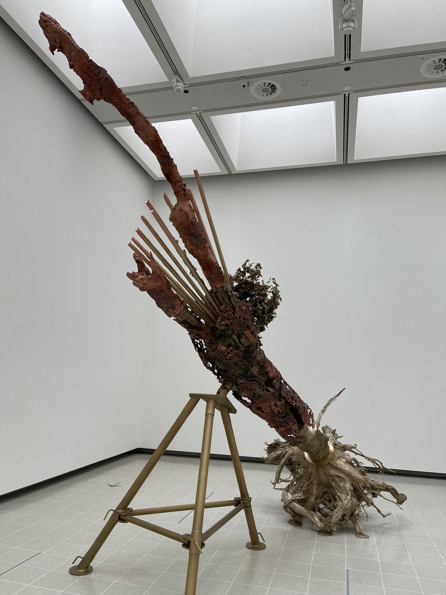 garethharr's tweet photo. Matthew Barney, Redoubt (until 25 July) @haywardgallery @southbankcentre - recasting nature.... https://t.co/onID8BbnYM