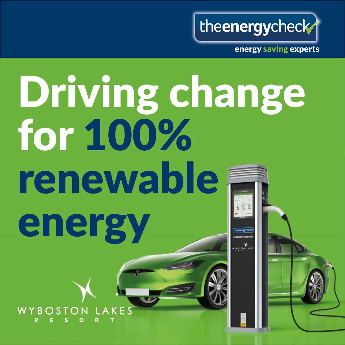 🌍We’re driving change with the help of <a href="/theenergycheck/">The Energy Check</a> by increasing our EV charge points on our site. See what they can do for your site at 
bit.ly/3y9vcSz or call 01916912914.
#EVcharging #theenergycheck #renewabletechnology  #goinggreen #wybostonlakesresort