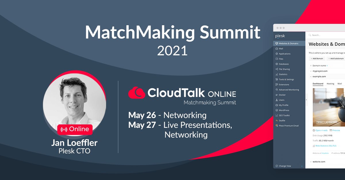 Just a few days left to register for CloudTalk 2021, the top Eurasia Cloud Tech event of the year. On May 27th, get the scoop on how to build the platform winning over Web Developers, from  CTO Jan Löffler. Register Now 🆓  with the STPLESK code: cloudtalk.icu/#ticket