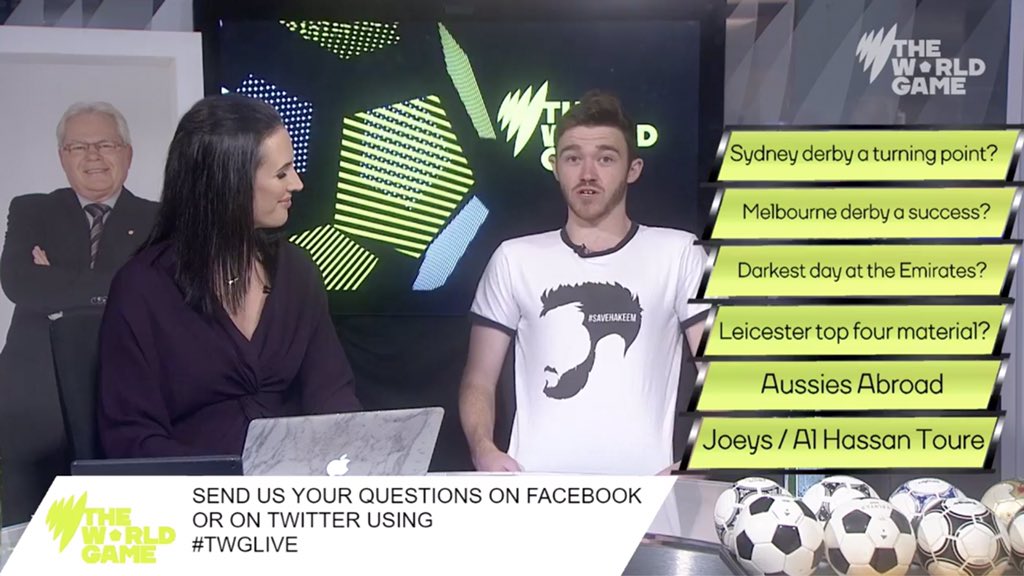 FutbolCult's tweet photo. We wish @NickStoll all the best. His contribution to football media in Australia has been immense. Let’s take this opportunity to pick the top four Stolić moments in a #FutbolCult shirt on TWG.

1. Bootsa 🍆
2. #SaveHakeem 
3. Chaaaaarlie Yaaaaankos!
4. Footscray J.U.S.T. 

🇦🇺⚽️ https://t.co/B0lqKCEH2i