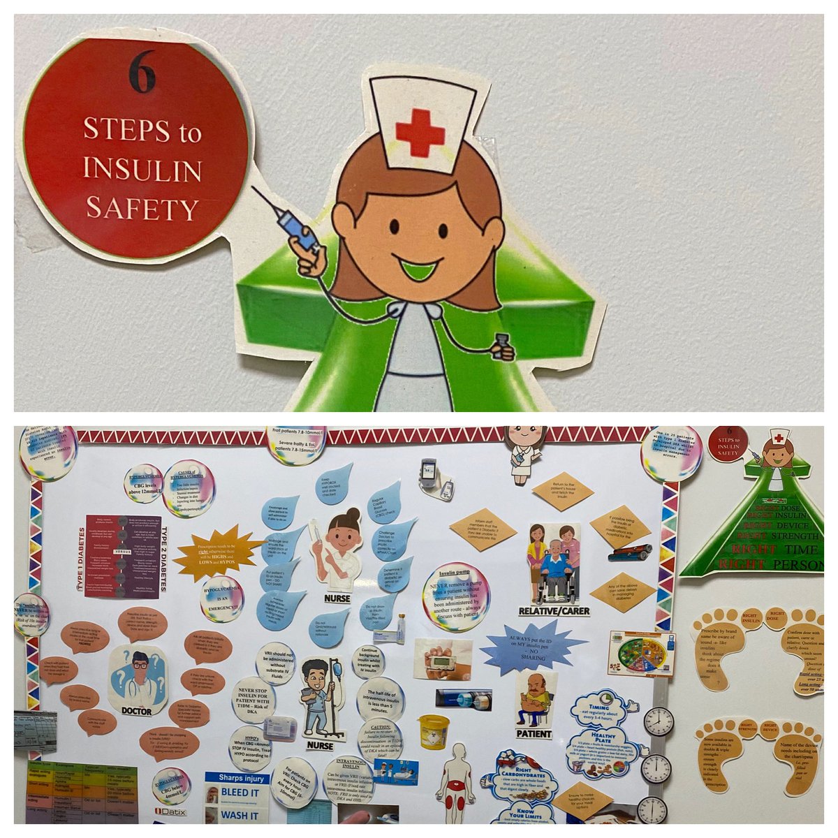#insulinsafetyweek2021 great board from @EFULRI considering patient caters self admin nurses &amp; Drs <a href="/JudyGil2/">Judy Gilmore 💙💛</a> <a href="/medmum3/">Kath Higgins</a> <a href="/AtkinsHelen/">helen atkins</a>