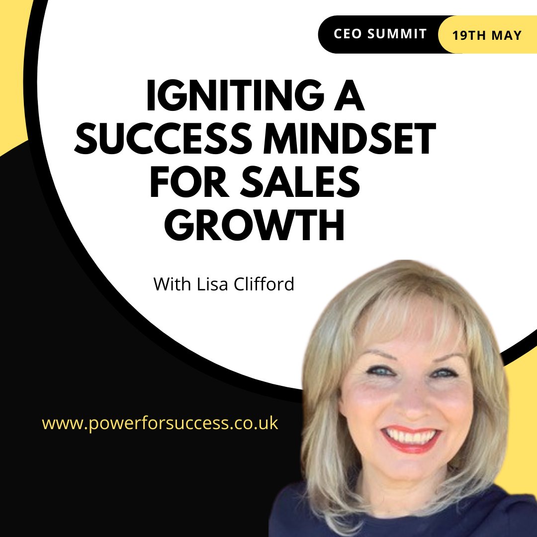 Igniting a Success Mindset for Sales Growth!

Do you want to know how you can do this? Click below to join the free webinar and listen to Lisa Clifford!

joinballoon.com/events/ceo-sum…

#ceolife #businessmarketing #marketingmindset #freeevent #freewebinar #businessmentorship #webdesign