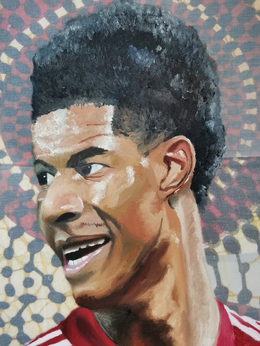 croydonhighart's tweet image. 'I chose Rashford as my subject because of his campaign for low income families being eligible for free school meals. Despite receiving racial abuse he turned his narrative into something positive which I found inspirational' Aviniya Year 11 GCSE Art @artdepchs  @MarcusRashford
