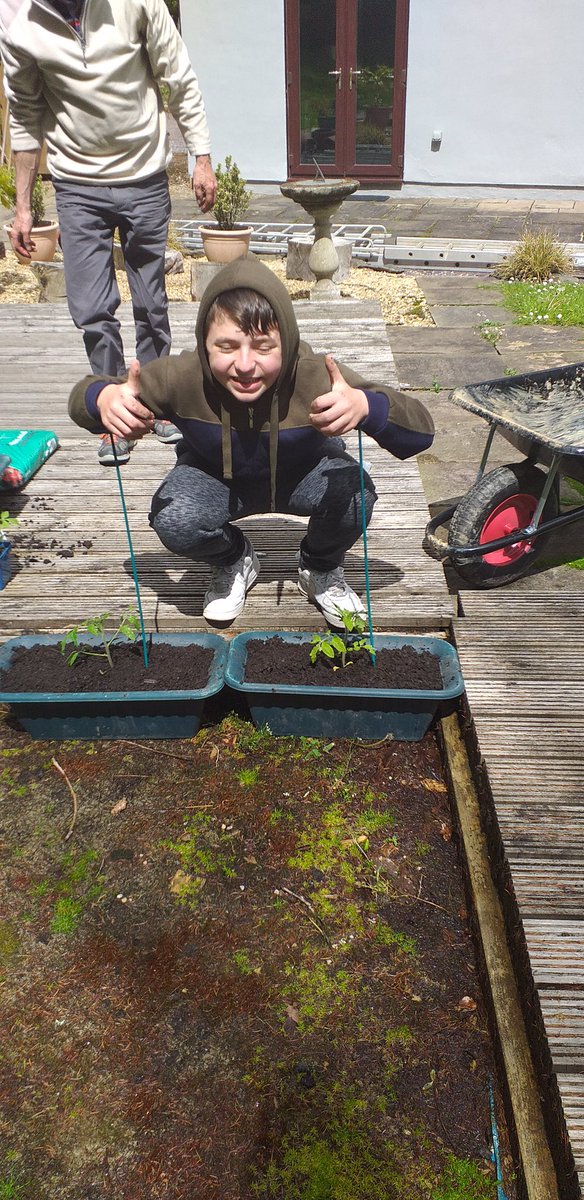 Miss Phillips received a wonderful email from this young man showing how he is applying his gardening skills over his Grampy’s house. Keep up the excellent young man.  🍅 🥦🥬
<a href="/WoodlandsHS/">Woodlands School</a> <a href="/GardenWoodlands/">Woodlands HS garden</a>