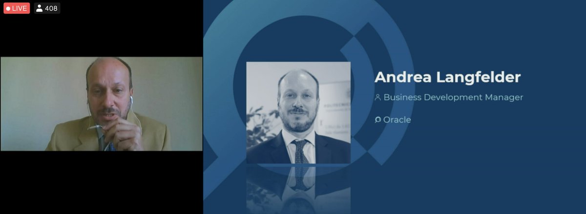 L’impatto della pandemia nel modo di gestire le persone e le Organizzazioni è stato dirompente e tutti ci siamo appoggiati alla tecnologa per venirne fuori: @Andfeldercome spiega come ha reagito <a href="/OracleItalia/">Oracle Italia</a>  a e come la tecnologia può garantire continuità al business #OHR21