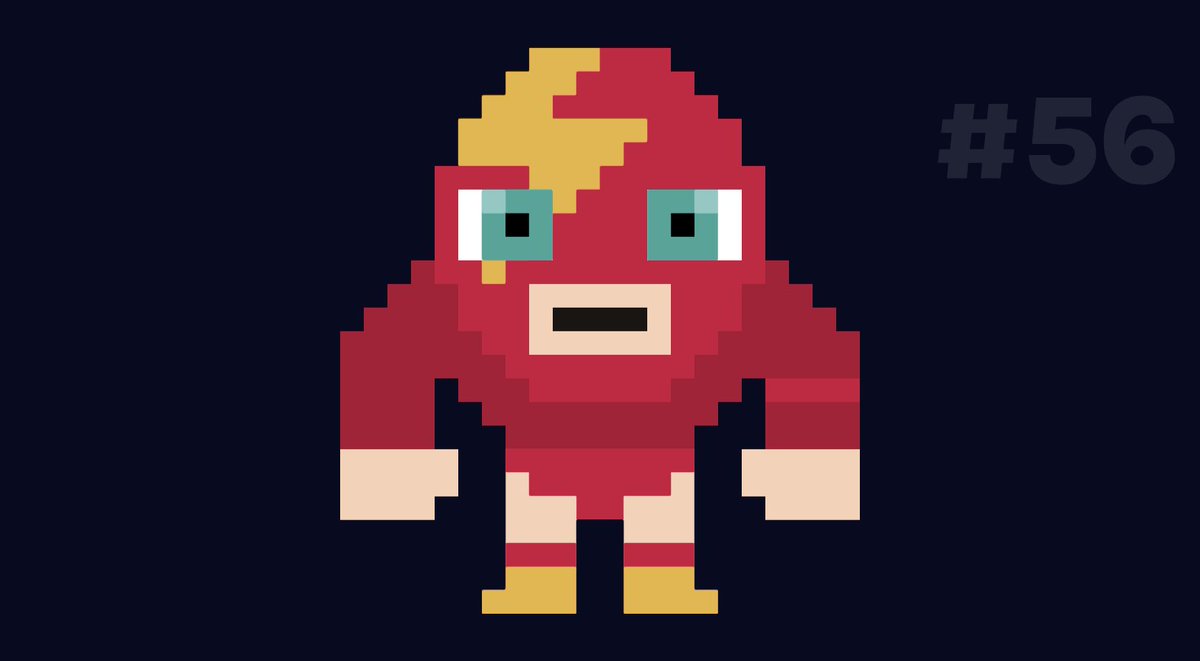 PlayLuchamon's tweet photo. Luchador #56 out here looking like #TheFlash !
#NFT #NFTCommunity #Cryptoart  #pixelart https://t.co/OrYncwSaiE