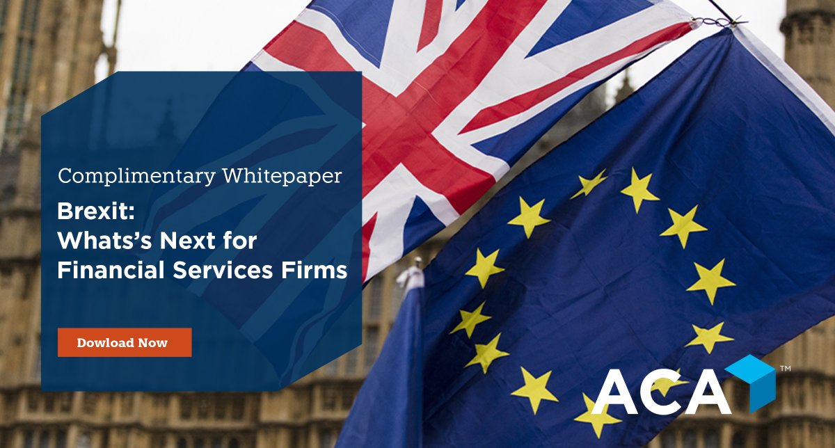 ACACompliance's tweet photo. The lack of significant #Brexit rules governing financial services creates confusion and challenges for firms. Our free whitepaper examines scenarios for how firms with a UK- and EEA-based presence might structure their business in a post-Brexit world: https://t.co/gOtab01CxE https://t.co/khkPiZ9CKu