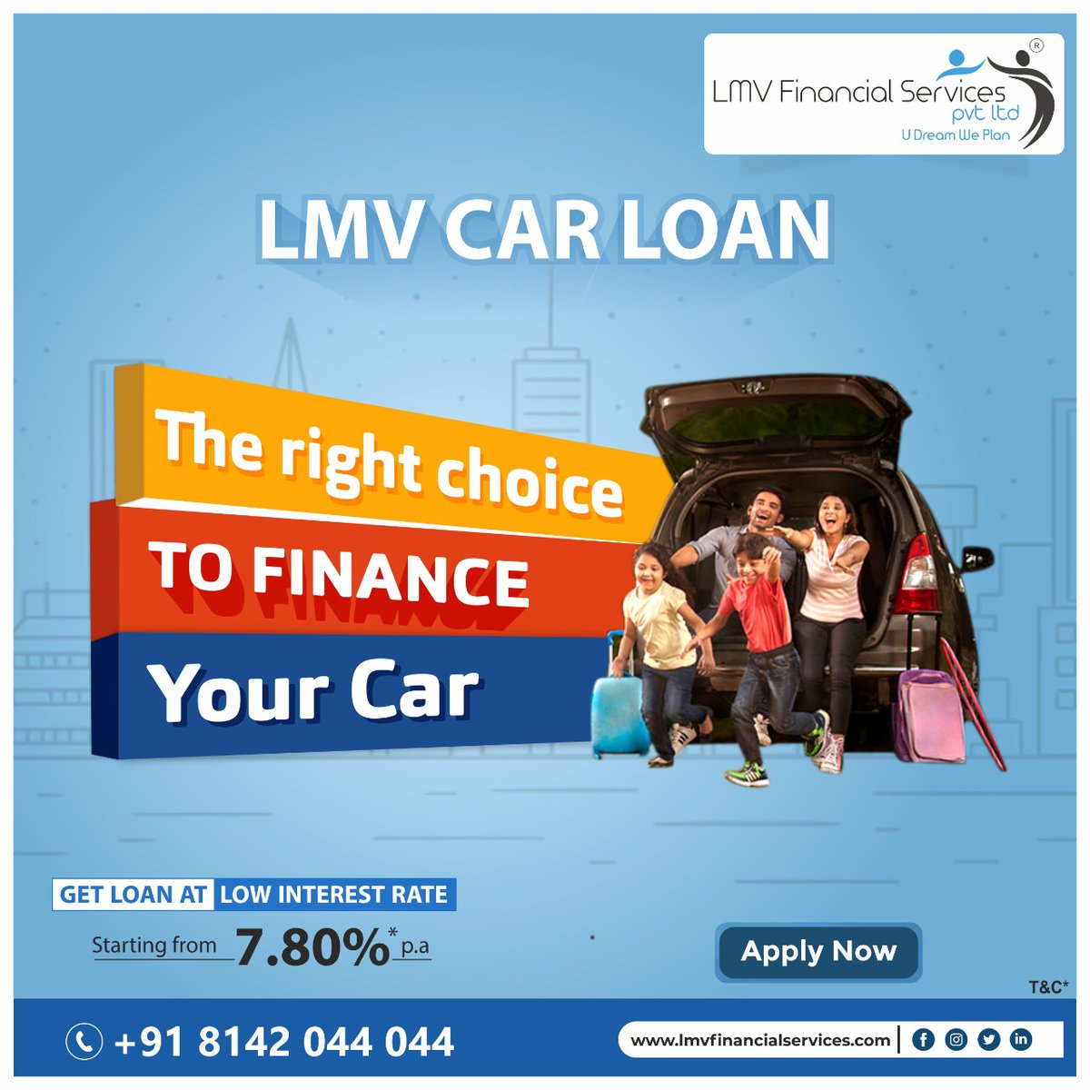 LMVfinancial's tweet photo. It's so easy to finance your dream car! Get the best deals on Loans for New and used cars.
visit us: https://t.co/iW7FIUhyuy
.
.
.
#carloan #creditrepair #loan #personalloan #businessloan #loans #finance #carfinance #money #instantloan #credit #business #badcredit #homeloan https://t.co/Jxr6H1T4tP