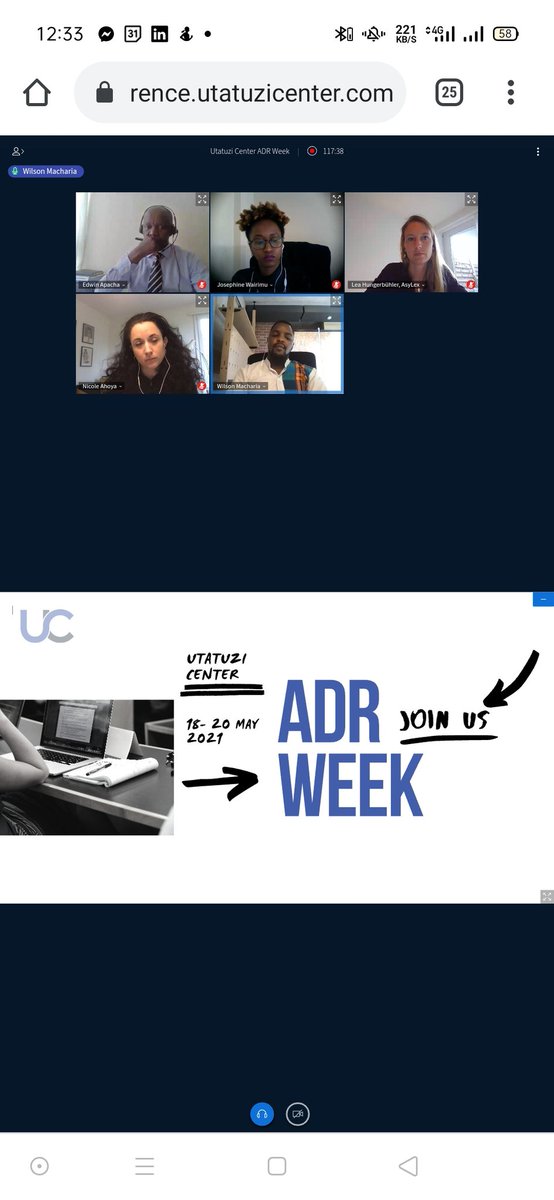 utatuzi's tweet photo. Our panelist discussion going on pretty well. We are talking matters culture and identity ; to understand the various challenges encountering different categories of people in accessing justice.  Join the discussion at https://t.co/2UxD0r1C0X ans click join.
#ADRAwareness # https://t.co/BI4zRAYPMt