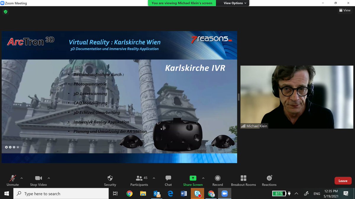 UNESCO_DCH_ERA's tweet image. 3rd Day of the #OpheraPro Workshop: #MichaelKlein @techlab7reasons is presenting us the way on how we make the #invisible #visible in #CulturalHeritage #3DReconstruction @OpheraPro @europe_creative #ERA_Chair_Mnemosyne @REA_research @ICOMOS