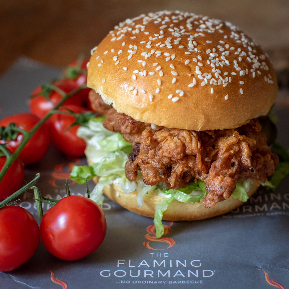 FlamingGourmand's tweet photo. Introducing the NEW Flaming Gourmand Fried Chicken Burger. This one is really naughty, and yet so GOOD! 😍😋

We’re back at Dairy Farm in Mobberley this weekend with all your favourite burgers and some great nibbles on the side.

Usual hours: 12-6pm Saturday &amp; 12-3pm Sunday. https://t.co/UjeJ8Dd0nE