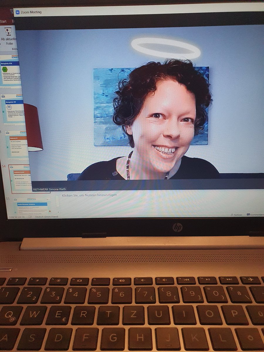 Wenn bei Zoom die Arbeitsgruppen laufen und die Referentin freie Kapazitäten hat... #workshopping