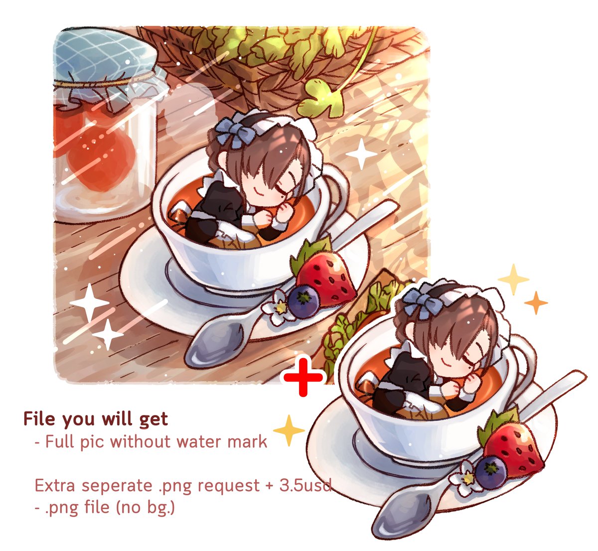 「[RT appreciate 🙌]

☕️YCH Tea cup☕️
Your」|Tamalynn 💖〖 D23 @ Creator Alley 〗のイラスト