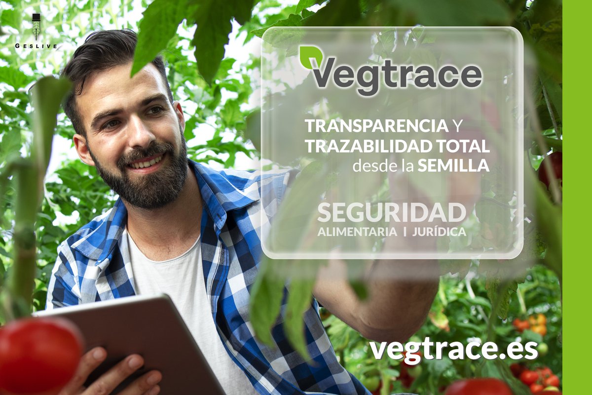 TraceVeg's tweet photo. #Vegtrace es el sistema de trazabilidad que garantiza al productor y al conjunto de la cadena la transparencia total desde la semilla. Aporta confianza, seguridad alimentaria y jurídica. ⚖️ 🌱 https://t.co/YnMAOI4z6M
