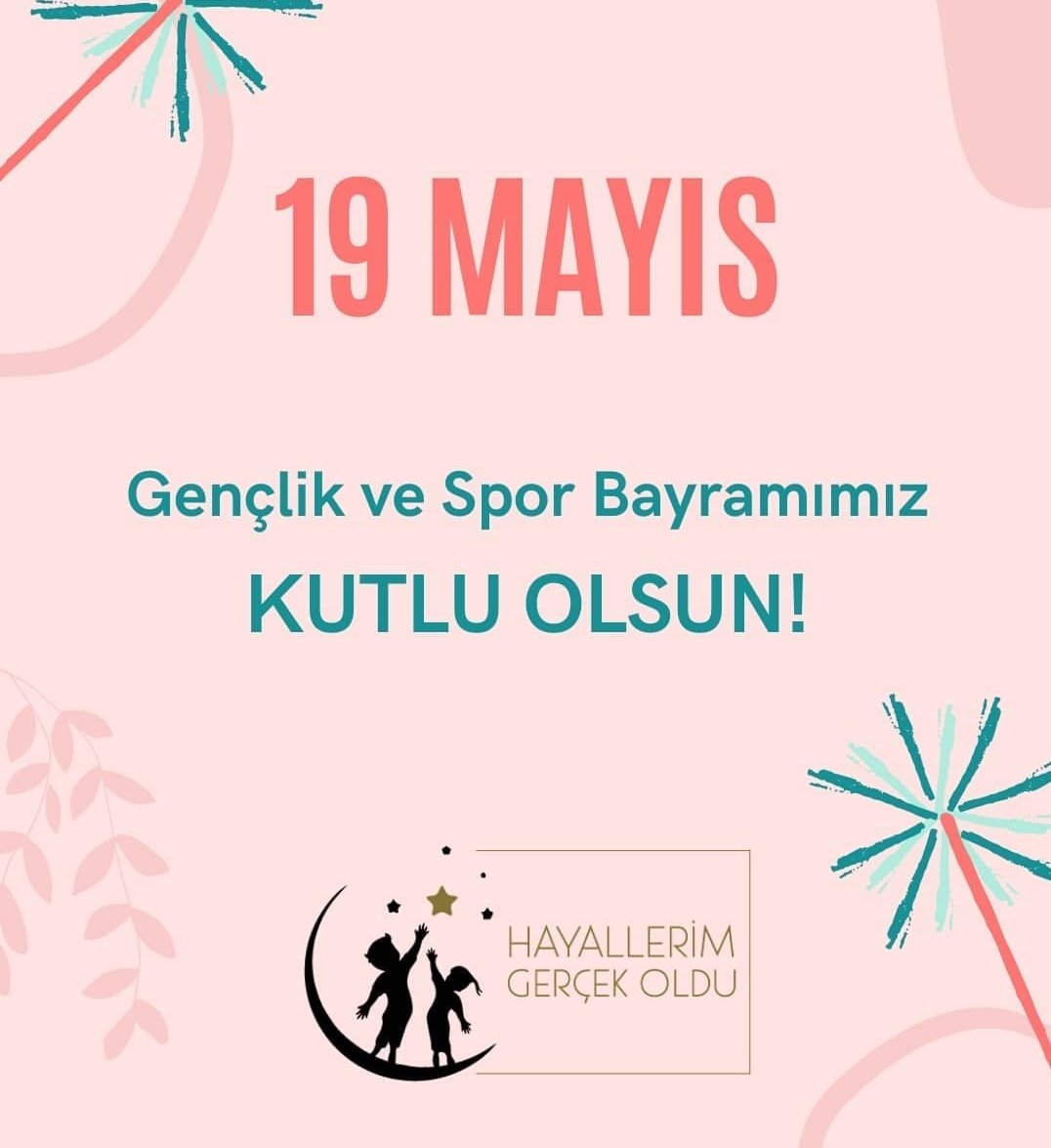 19 Mayıs Gençlik ve Spor Bayramımız Kutlu Olsun!
#19MayısGenclikveSporBayramı
#19Mayıs
#bihayalimizvar