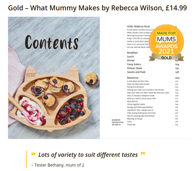 Artellus's tweet photo. Hugely honoured to have Rebecca Wilson's WHAT MUMMY MAKES win🥇GOLD🥇at the @MadeForMums Awards!
(Agent: @darrylsam)
https://t.co/ERU8pUeG1l #MFMAwards @dkbooks #MumTwitter https://t.co/ZZaneMzOcv
