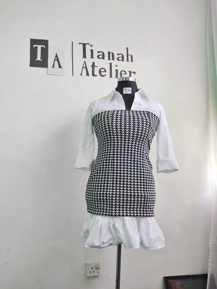 Hello Twitter fam, it's been a little while here but we didn't stop making beauty🥰🥰 .

Which is your favourite look from the houndstooth print?
A                  or                     B